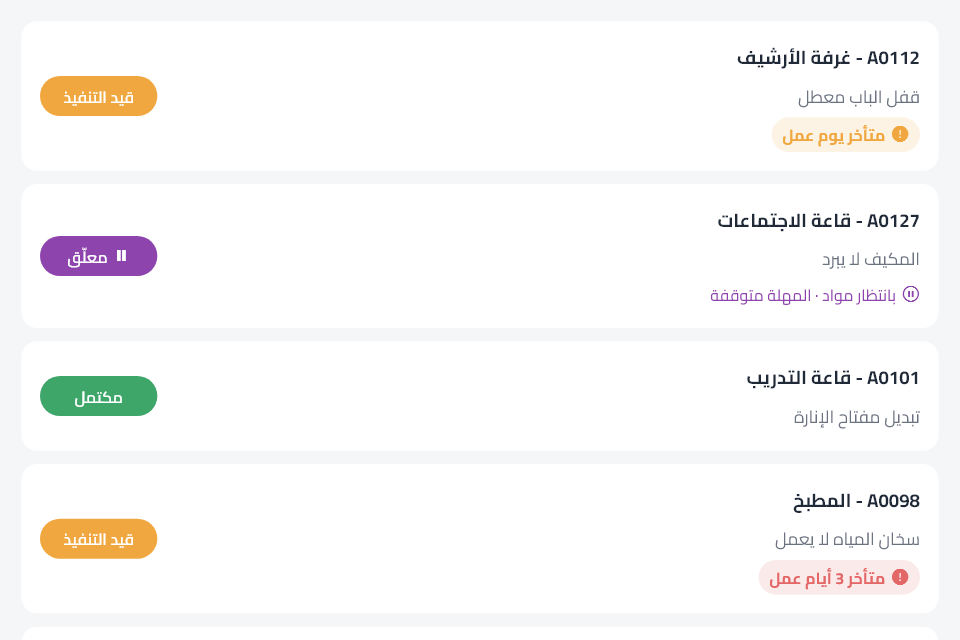 تتابع الإدارة